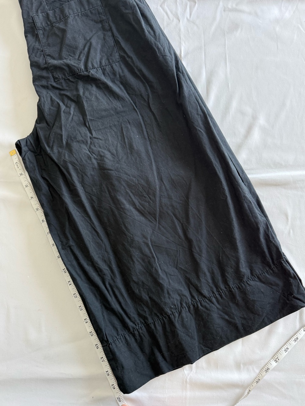 Anthropologie Black High-Waist Wide-Leg cropped Pants - Picture 10 of 10